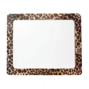 Tapete de rato Logilink com moldura para fotos, design de leopardo, extra fino