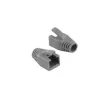 Manga modular anti-dobra LogiLink MP0034 para ficha modular Cat.6 RJ45, 8,0mm, cinzento, pack de 10