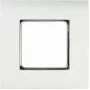 LogiLink NF0002 caixa de parede embutir 80x80 mm com recorte 45x45 mm, branco puro, sistema francês