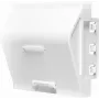 LogiLink NF0011 Tomada de parede embutir para 1 módulo Keystone, 45 x 45 mm, sistema francês, branco