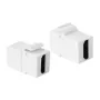 LogiLink NK0014 Módulo de acoplamento HDMI Keystone, conector fêmea para conector fêmea, Branco, 4K 60Hz, HDCP 2.2, 18 Gbit/s, Snap-in