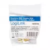 Módulo de acoplamento LogiLink NK0026 Keystone conector fêmea RCA para conector fêmea F, amarelo