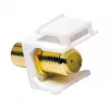 Módulo de acoplamento LogiLink NK0026 Keystone conector fêmea RCA para conector fêmea F, amarelo