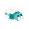 Acoplador de fibra ótica LogiLink NK0031 Keystone LC-Duplex Multimodo OM3/OM4, aqua