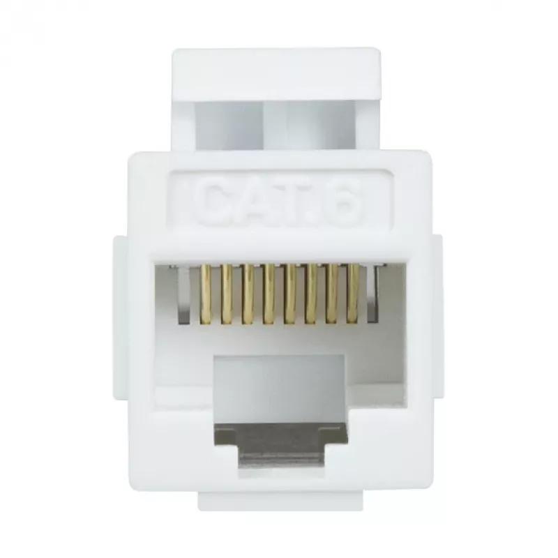 Acoplador Keystone LogiLink NK4012W Cat.6 UTP, 2x RJ45, branco