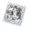 LogiLink NK4020 tomada de parede keystone, embutir, 2 módulos, branco sinal