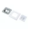 LogiLink NK4020 tomada de parede keystone, embutir, 2 módulos, branco sinal