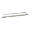 Patch panel Keystone LogiLink NK4039, 24 portas, 0,5HE, blindado, cinzento - montagem em rack 19 polegadas