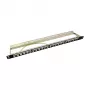 Painel de patch Keystone blindado LogiLink NK4040 24 portas, 0,5U, preto
