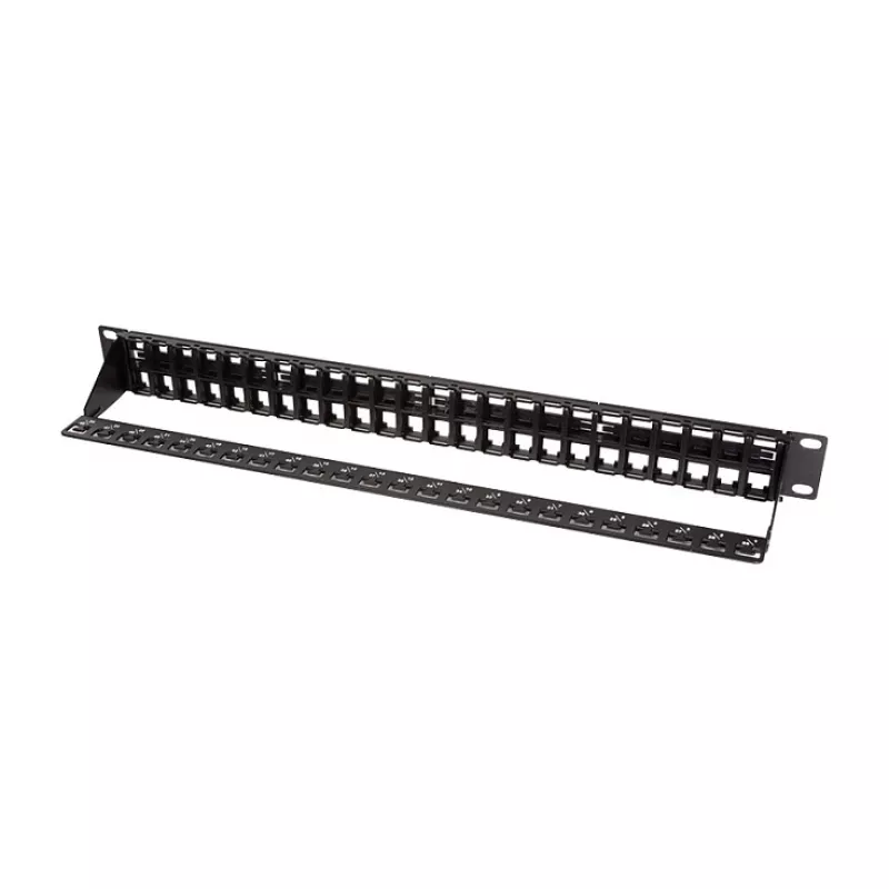 LogiLink NK4045 Patch panel Keystone 1U 48 portas não blindado preto