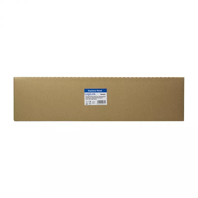 LogiLink NK4045 Patch panel Keystone 1U 48 portas não blindado preto