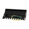 LogiLink NP0017B patch panel – 8 portas Cat6 STP, montagem na parede/sob a secretária, preto
