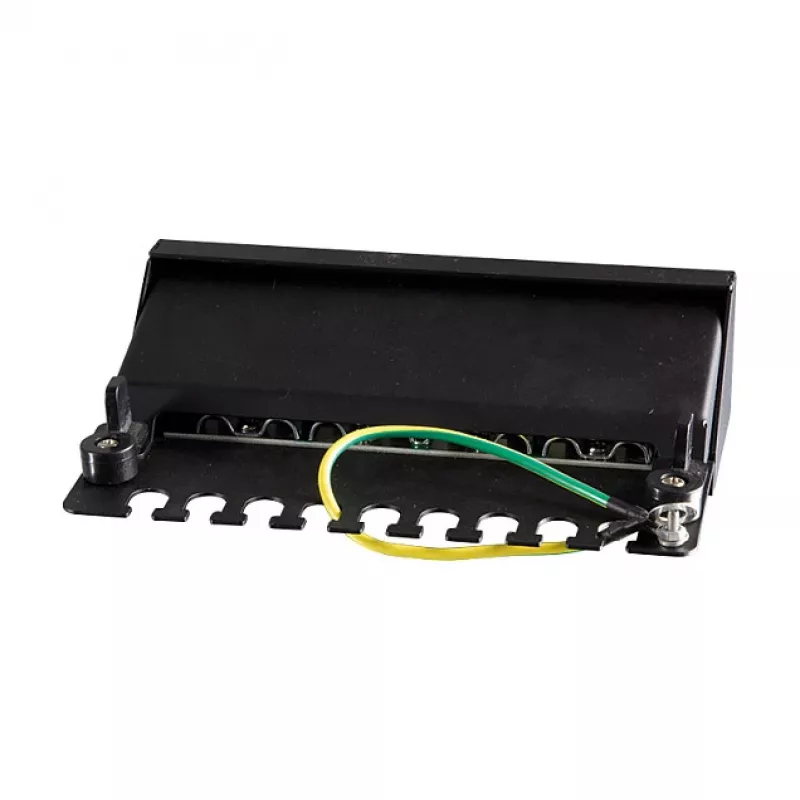 LogiLink NP0017B patch panel – 8 portas Cat6 STP, montagem na parede/sob a secretária, preto