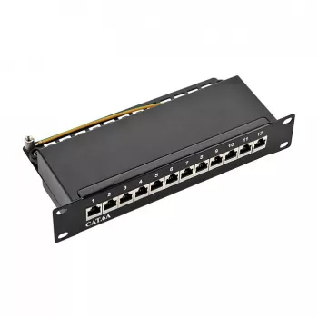 LogiLink NP0052B Patch panel 12 portas Cat6A STP