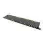 Patch panel Logilink NP0063 24 portas Cat6A STP 19 polegadas 0.5U preto