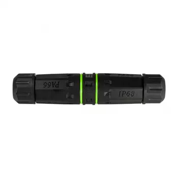 Logilink Conector SC simplex de fibra ótica Outdoor com 2 prensa-cabos, IP65, cinzento