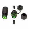 LOGILINK Conector SC simplex de fibra ótica exterior com prensa-cabo e tampa de proteção contra pó