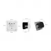 LOGILINK PA0253 Tomada de parede com 1 tomada Schuko, 1 porta de carregamento USB-A e 1 USB-C, 3,1 A, branco