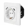 LOGILINK PA0253 Tomada de parede com 1 tomada Schuko, 1 porta de carregamento USB-A e 1 USB-C, 3,1 A, branco