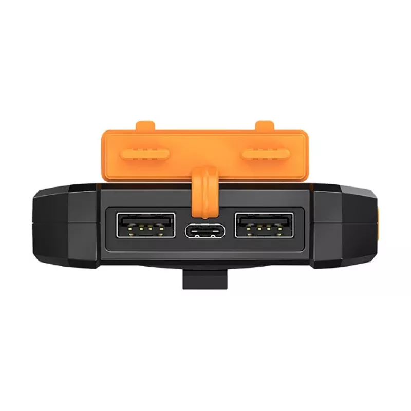 LogiLink PA0321 power bank solar 6000 mAh com USB-C, IP65, preto