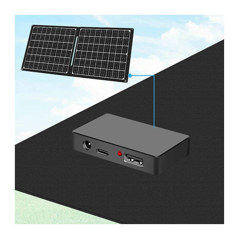 LOGILINK PA0341 Painel Solar Dobrável - 30W, USB-C & USB-A & saída DC, monocristalino, IPX4 resistente a salpicos