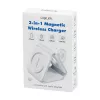 LOGILINK PA0344 carregador magnético 3-em-1 para dispositivos Apple, branco, dobrável, MagSafe, 15W