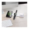 LOGILINK PA0344 carregador magnético 3-em-1 para dispositivos Apple, branco, dobrável, MagSafe, 15W