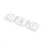 LOGILINK PA0344 carregador magnético 3-em-1 para dispositivos Apple, branco, dobrável, MagSafe, 15W