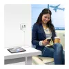 LOGILINK PA0357 Carregador de viagem USB-A/C, 70 W GaN, 4 portas, 2x USB-A (QC), 2x USB-C (PD), slim, branco