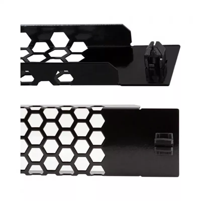 LogiLink PN110B Painel de rack ventilado 19 polegadas 1U preto RAL 9005