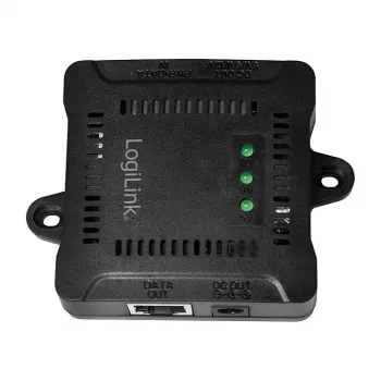 LogiLink POE005 Splitter PoE, 1 porta Gigabit, 24W máx, saída DC 5/9/12V