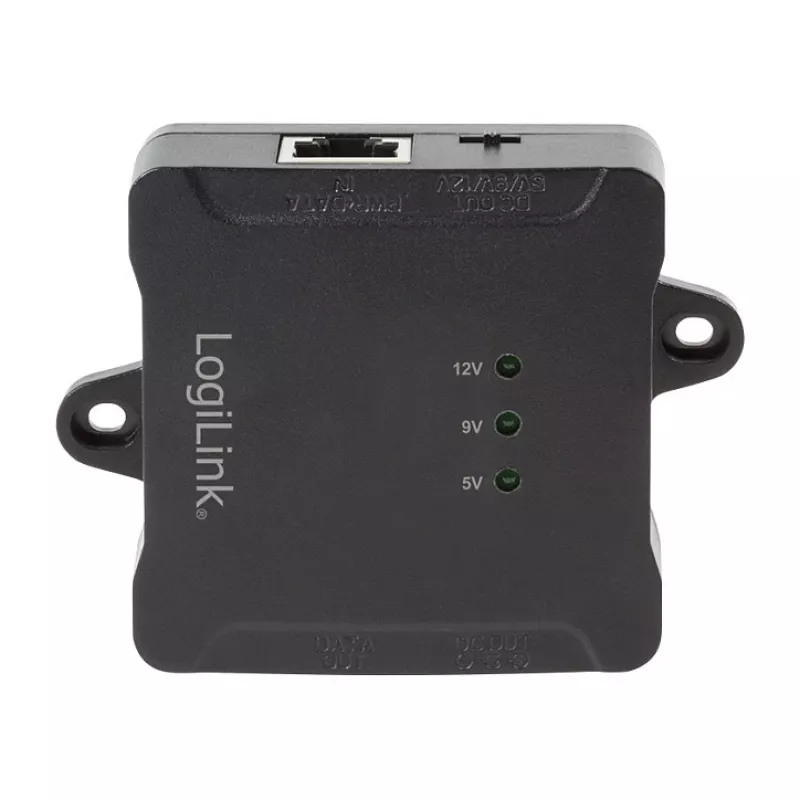 LogiLink POE005 Splitter PoE, 1 porta Gigabit, 24W máx, saída DC 5/9/12V