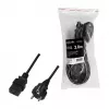 Logilink Cabo de alimentação, CEE 7/7 para IEC C19, preto, 3 m
