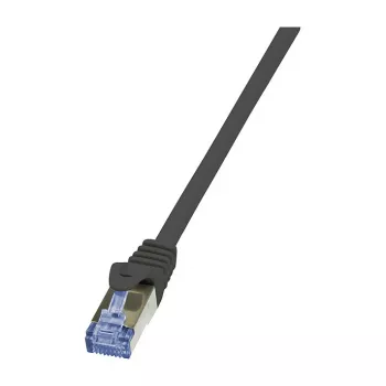 Cabo de patch LogiLink PrimeLine Cat.7 RJ-45 (M) - 0,25 m Preto