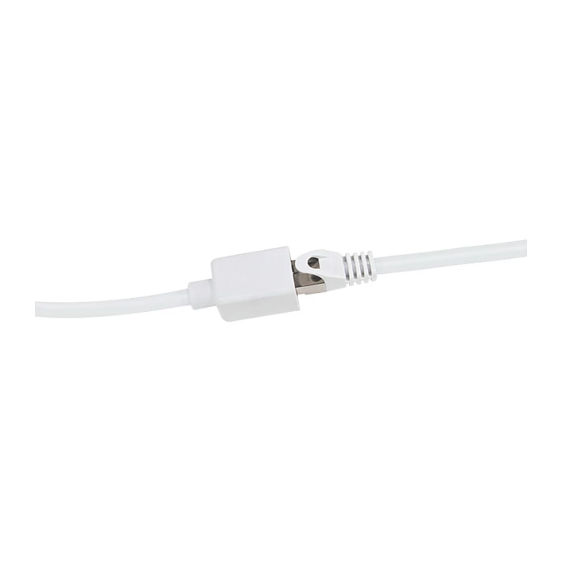 LogiLink Professional Cabo de extensão patch CAT 6a S/FTP, ficha RJ-45 para fêmea, 1 m, branco, LSZH, snagless