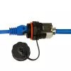 LogiLink Professional Cat.6A STP Keystone Jack RJ45, IP68 Industrial Outdoor, sem ferramentas, zamac, preto