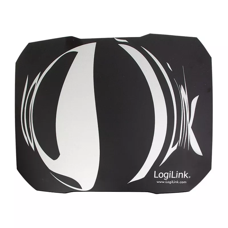 LogiLink Q1 Mate tapete de rato gaming XL – microtecido, base de borracha antiderrapante, bordas costuradas, tapete de secretária preto