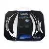 LogiLink Q1 Mate tapete de rato gaming XL – microtecido, base de borracha antiderrapante, bordas costuradas, tapete de secretária preto