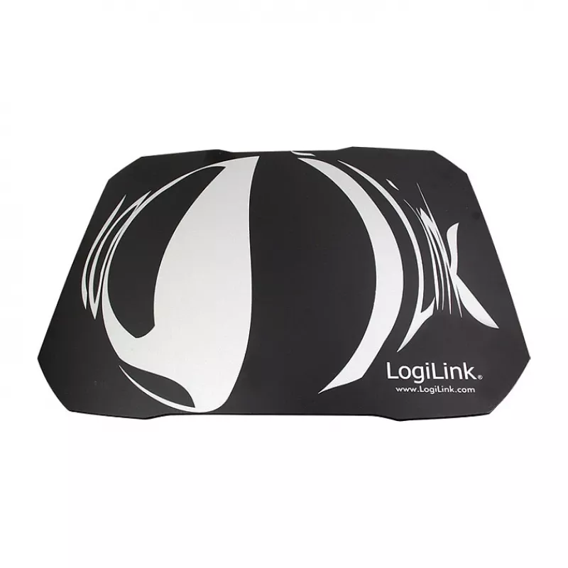 LogiLink Q1 Mate tapete de rato gaming XL – microtecido, base de borracha antiderrapante, bordas costuradas, tapete de secretária preto