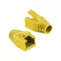 Logilink Ficha modular RJ45 com bota para cabo 8mm amarelo – Bota de alívio de tensão snagless (50 unidades)