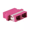 Adaptador de fibra ótica LogiLink SC Duplex OM4 Multimodo com flange, violeta