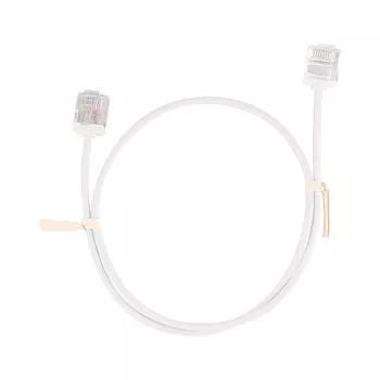 Cabo de rede LogiLink Slim High-Flex Cat.6A U/UTP, branco, 1 m