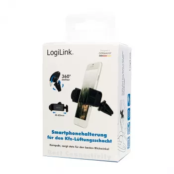 Suporte de ventilação para smartphone para automóvel LogiLink, pequeno