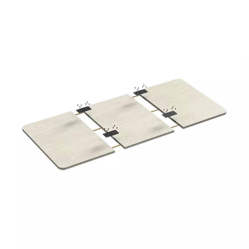 Tampo de mesa LogiLink, dividido em 3 partes, 1200x600 mm, madeira natural