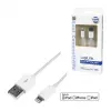 Logilink UA0199 cabo Lightning, certificado MFI, USB-A para Lightning 8 pinos, branco, 1m (carregamento rápido e sincronização)