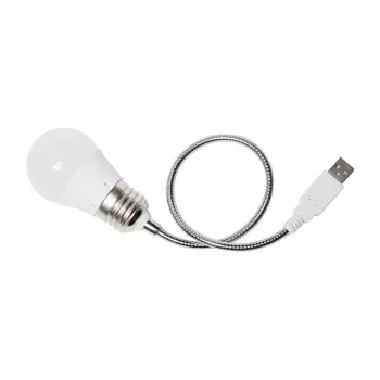Luz LED de secretária Logilink UA0220 USB com braço flexível, luz branca, preto