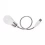 Luz LED de secretária Logilink UA0220 USB com braço flexível, luz branca, preto