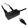 Cabo de extensão ativo USB 3.0 LOGILINK UA0262, USB-A macho para 4x USB-A fêmea, 10m, preto