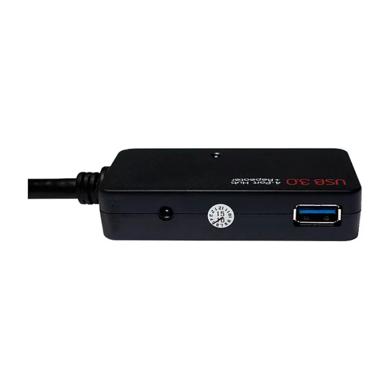 Cabo de extensão ativo USB 3.0 LOGILINK UA0262, USB-A macho para 4x USB-A fêmea, 10m, preto