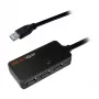 Cabo de extensão ativo USB 3.0 LOGILINK UA0262, USB-A macho para 4x USB-A fêmea, 10m, preto
